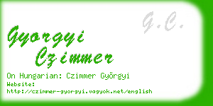 gyorgyi czimmer business card